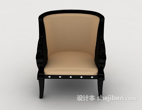 大方简约休闲椅3d模型下载