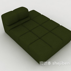 绿色懒人沙发3d模型下载