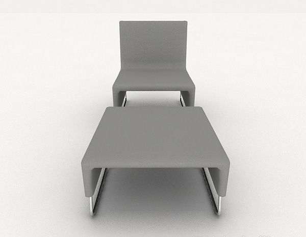 现代风格休闲现代单人沙发3d模型下载