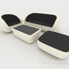 科技感组合沙发3d模型下载