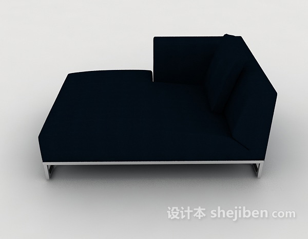 现代风格深色休闲单人沙发3d模型下载