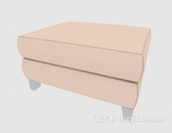 家居型沙发凳3d模型下载