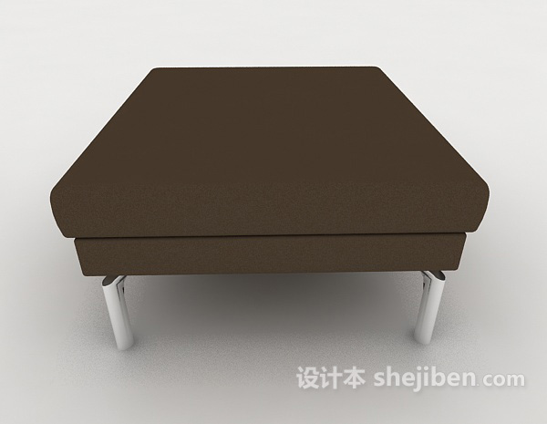 免费简约沙发凳3d模型下载