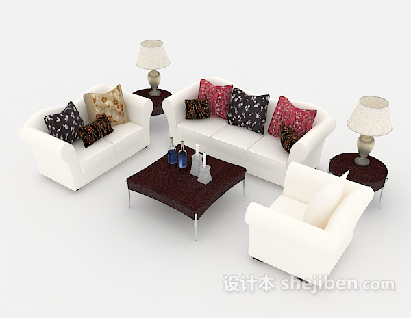 现代风格居家型组合沙发