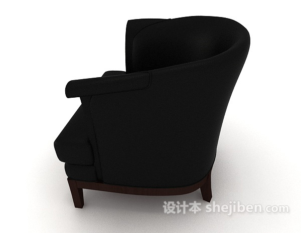 免费简约现代风格单人沙发3d模型下载