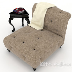 欧式家居型单人沙发3d模型下载