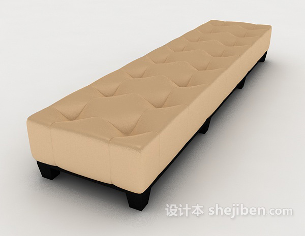 设计本现代风格沙发长凳3d模型下载