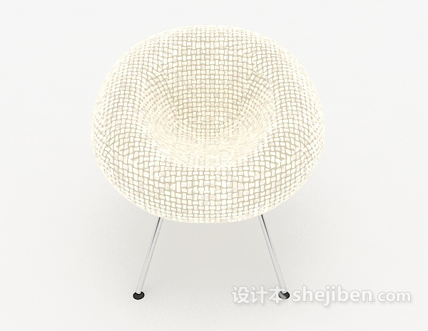 现代风格白色个性椅子3d模型下载