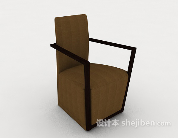 棕色简约椅子