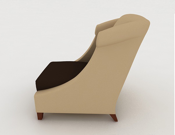设计本居家大方单人沙发3d模型下载