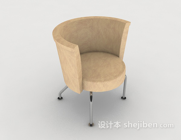 现代个性圆休闲椅子3d模型下载