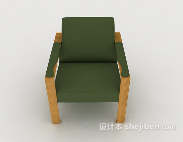 现代风格田园简单家居椅3d模型下载