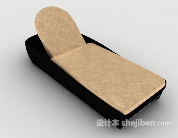 单人现代躺椅沙发3d模型下载