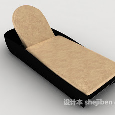 单人现代躺椅沙发3d模型下载