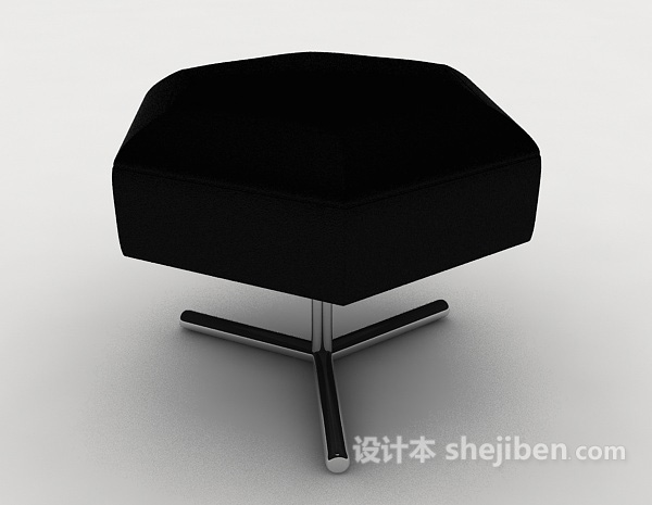 免费黑色休闲个性椅子3d模型下载