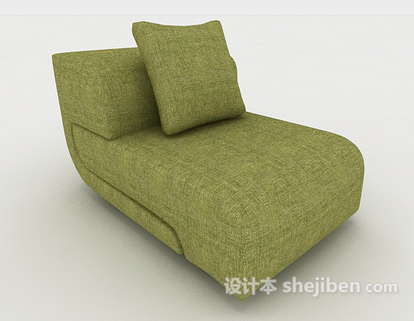 绿色现代懒人沙发3d模型下载