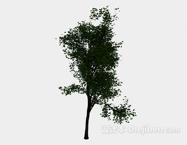 现代风格植树3d模型下载