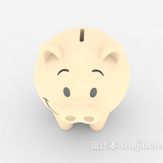 小猪储蓄罐3d模型下载