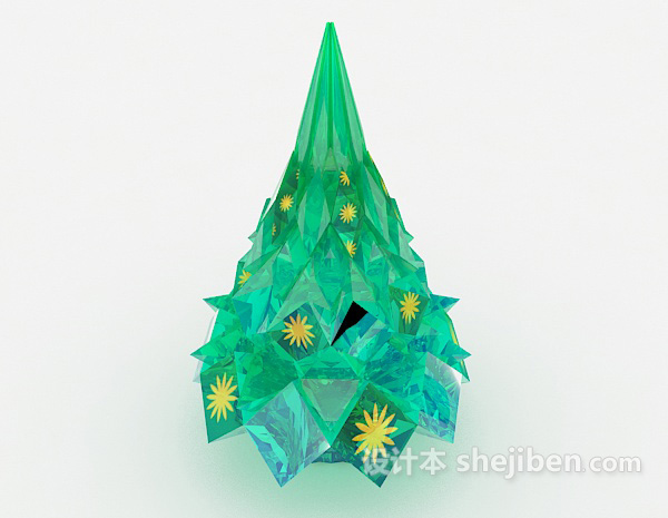 免费圣诞树摆设3d模型下载