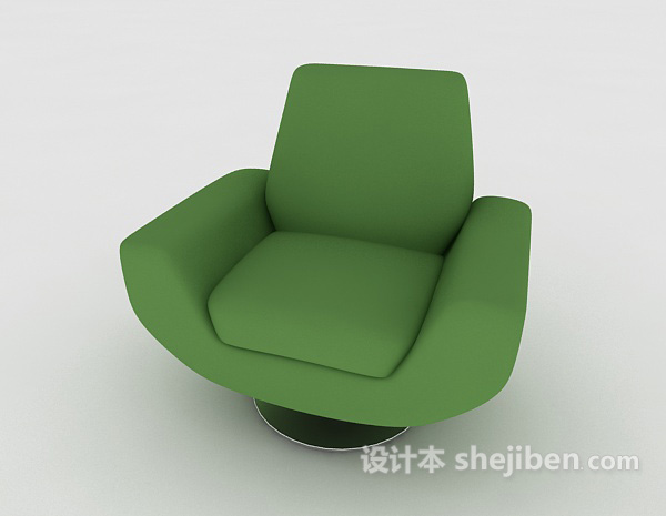 免费绿色沙发3d模型下载