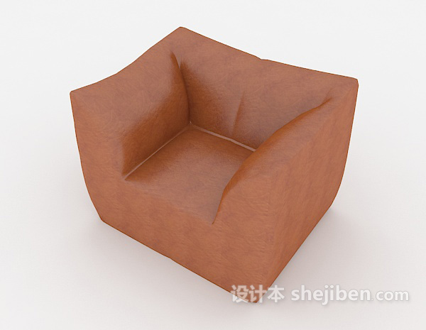 设计本个性简约家居单人沙发3d模型下载
