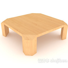 实木边几边桌3d模型下载
