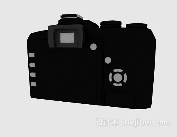 现代风格单反相机3d模型下载