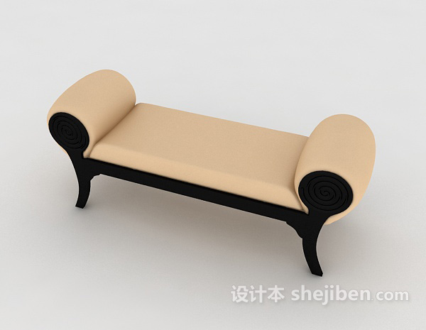 免费简约沙发凳子3d模型下载