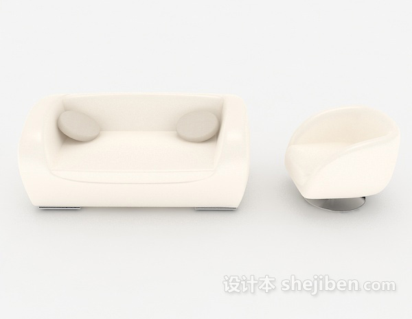 现代风格现代个性简约多人沙发3d模型下载