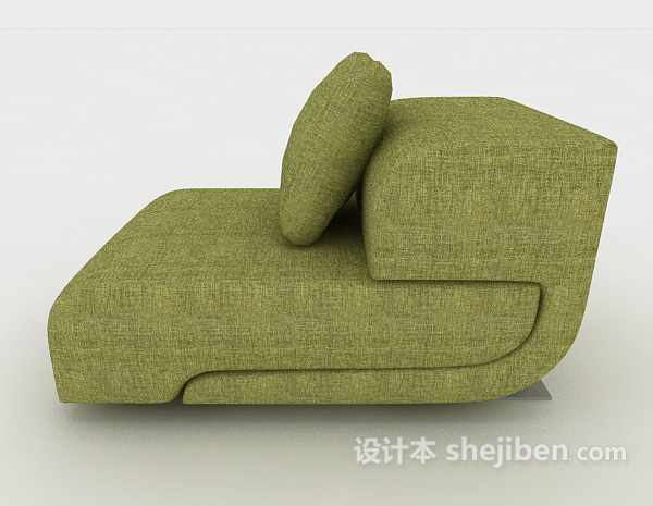 设计本绿色现代懒人沙发3d模型下载