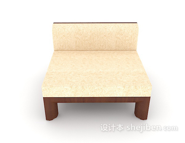 中式风格新中式简单休闲椅3d模型下载