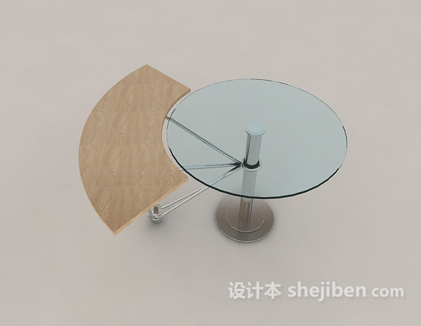 现代个性简约玻璃茶几3d模型下载