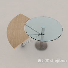 现代个性简约玻璃茶几3d模型下载
