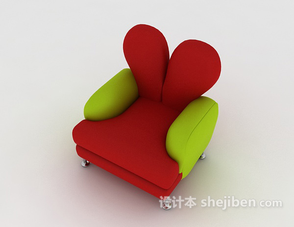 设计本个性单人沙发3d模型下载