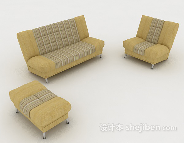 简单现代家庭组合沙发
