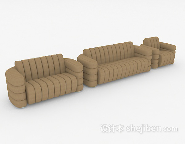 现代个性组合沙发3d模型下载