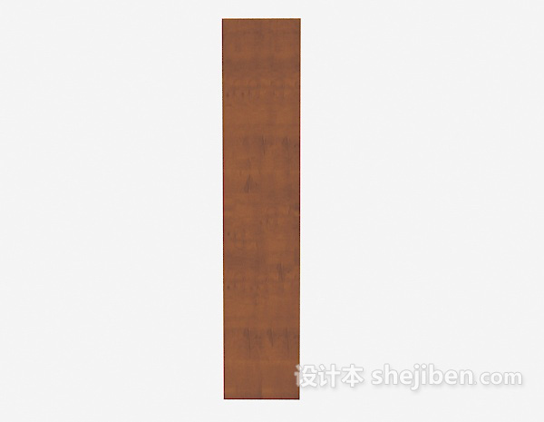 设计本现代木质简单展示柜3d模型下载