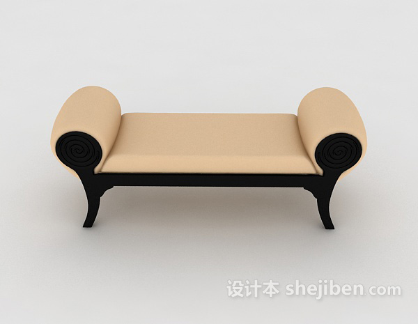 现代风格简约沙发凳子3d模型下载