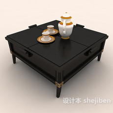 日式餐桌3d模型下载
