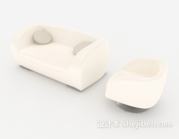 免费现代个性简约多人沙发3d模型下载