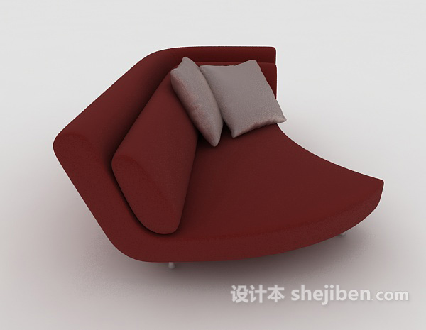 设计本现代个性双人沙发3d模型下载