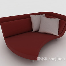 现代个性双人沙发3d模型下载