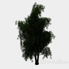 个性绿树3d模型下载