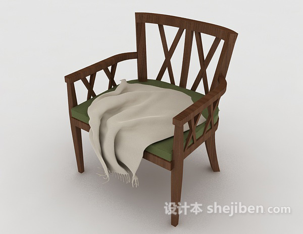 免费简便家居椅3d模型下载