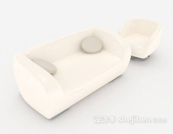 现代个性简约多人沙发3d模型下载