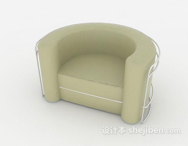 免费简单现代单人沙发3d模型下载