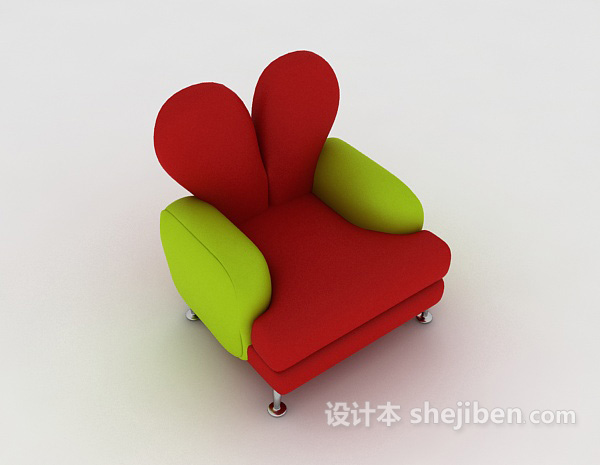 个性单人沙发3d模型下载
