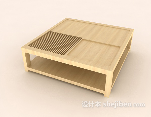 免费日式家居餐桌3d模型下载