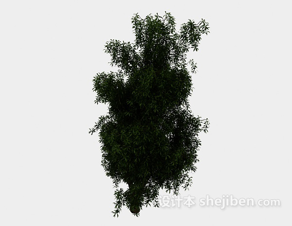 免费个性绿树3d模型下载