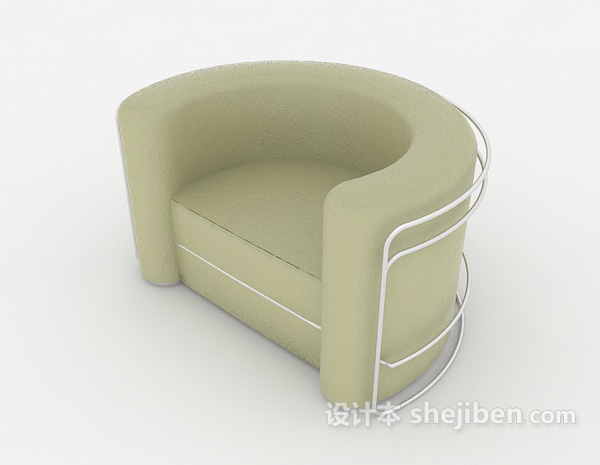设计本简单现代单人沙发3d模型下载